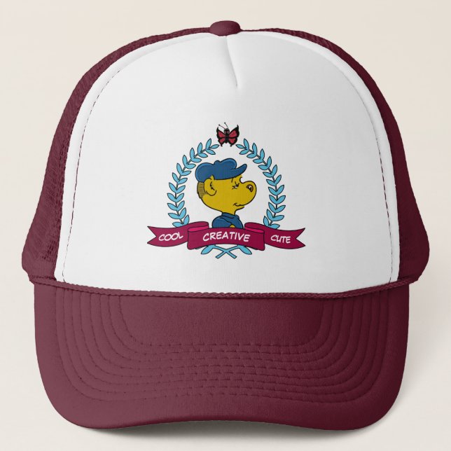 Ferald | Cool Creative Cute Trucker Hat (Front)