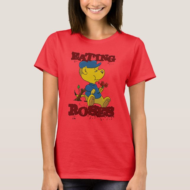 Ferald Eating Roses  T-Shirt (Front)