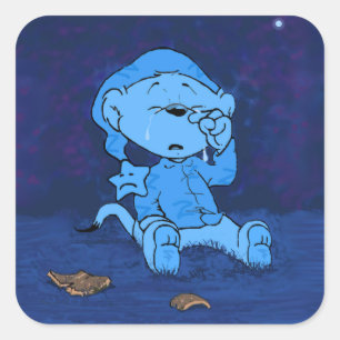 Ferald Feeling Blue Square Sticker