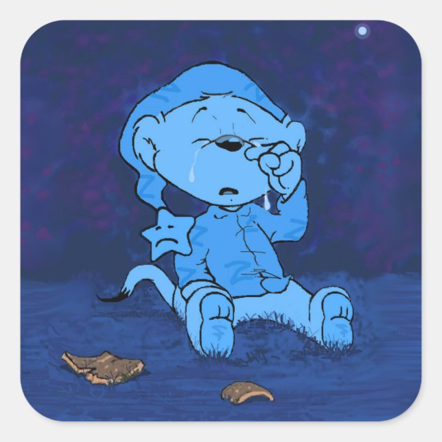 Ferald Feeling Blue  Square Sticker (Front)