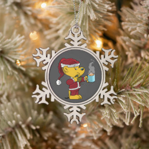 Ferald Holiday Snowflake Pewter Christmas Ornament