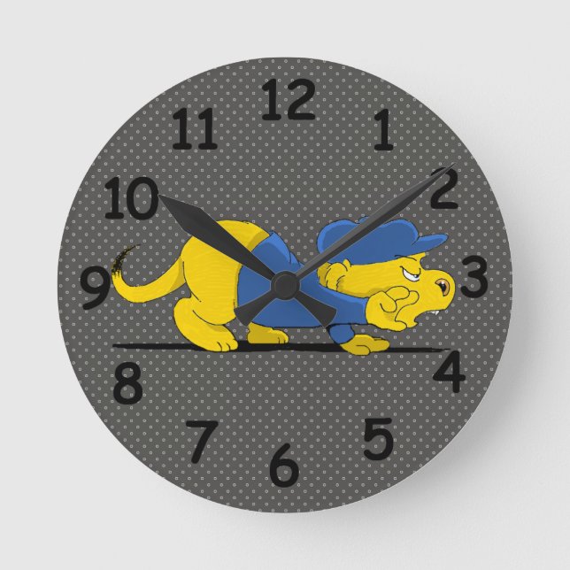 Ferald On The Prowl Round Clock (Front)