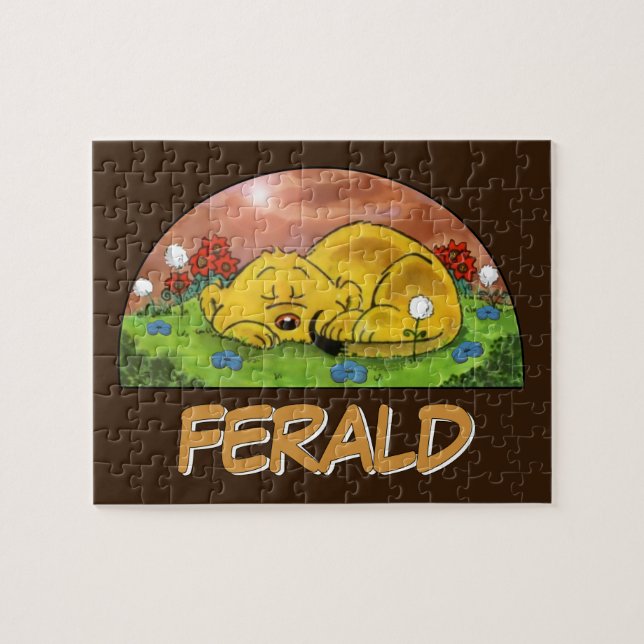 Ferald | Sleeping Ferret Jigsaw Puzzle (Horizontal)