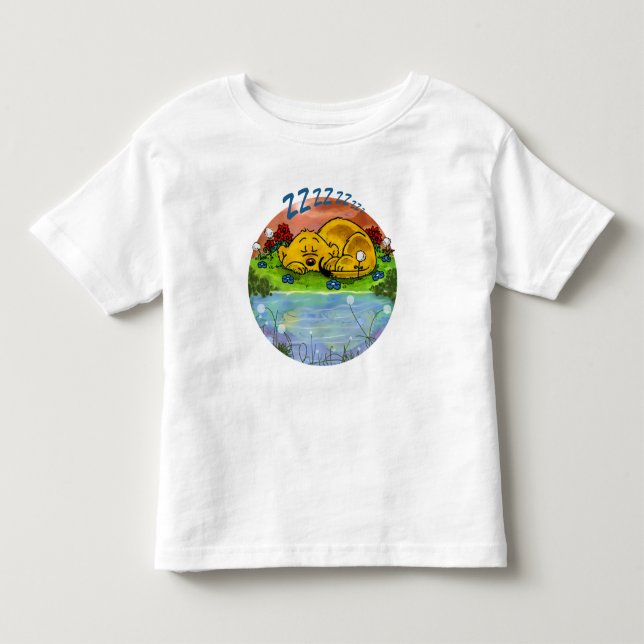 Ferald | Sleeping Ferret Toddler T-Shirt (Front)