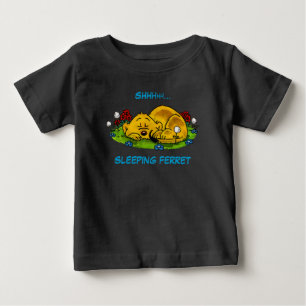 Ferald Sleeping Ferret Tote Bag Baby T-Shirt