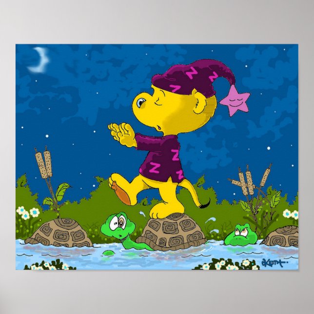 Ferald Sleepwalking Upon A Pond Poster (Front)