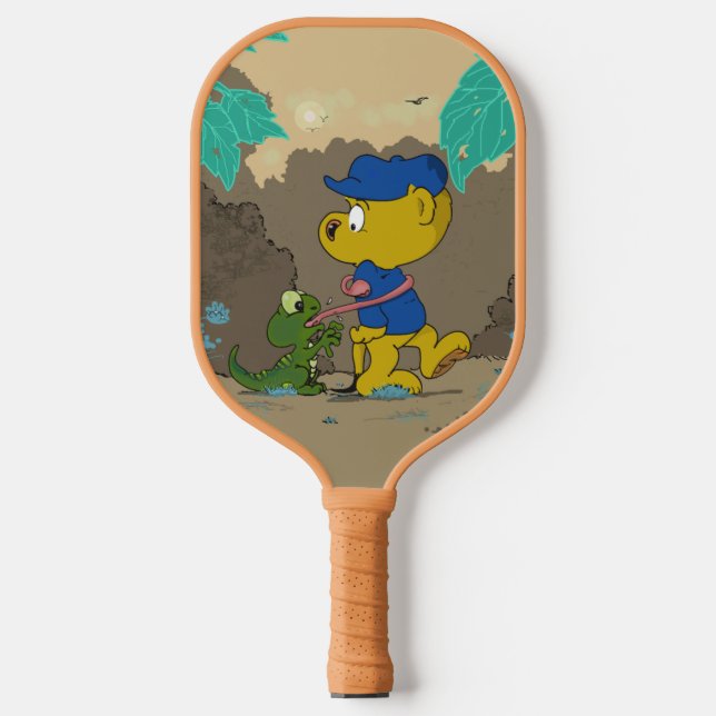 Ferald & The Baby Lizard | Kids Pickleball Paddle (Front)