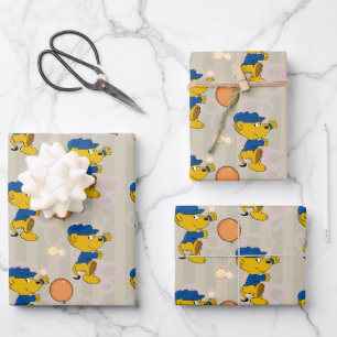 Ferald   Upbeat Birthday Wrapping Paper Sheet