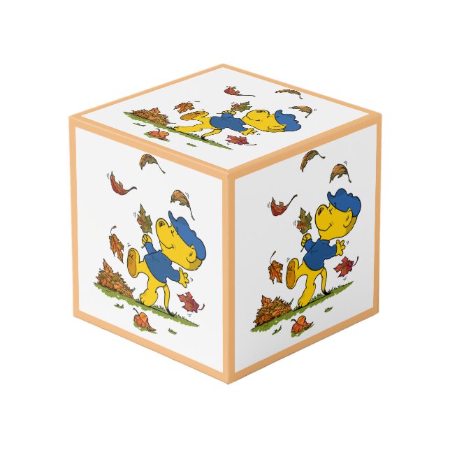 Ferald's Autumn Leaves Cube (Front Angled)