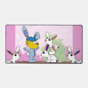 Ferald's Bunny Suit Kids Desk Mat