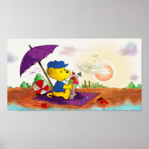 Ferald's Ice-Cream Beach Delight Poster