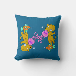 Ferald's Swim Throw Pillow