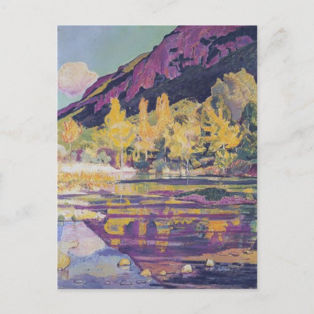 Ferdinand Hodler- At the foot of the Petit Saleve Postcard (Front)