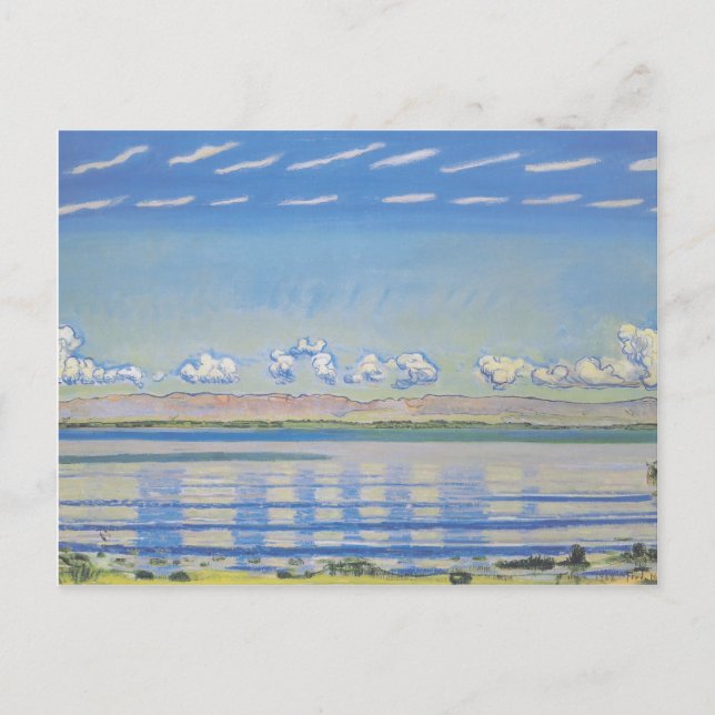 Ferdinand Hodler-Rhythmic landscape on Lake Geneva Postcard (Front)