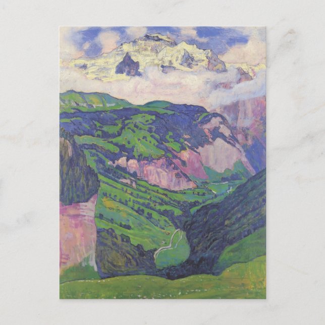 Ferdinand Hodler- The Lady of the Isenfluh Postcard (Front)