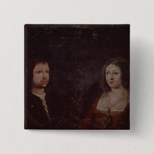 Ferdinand II of Aragon and Isabella I of Castile 15 Cm Square Badge