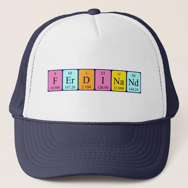 Ferdinand periodic table name hat (Front)