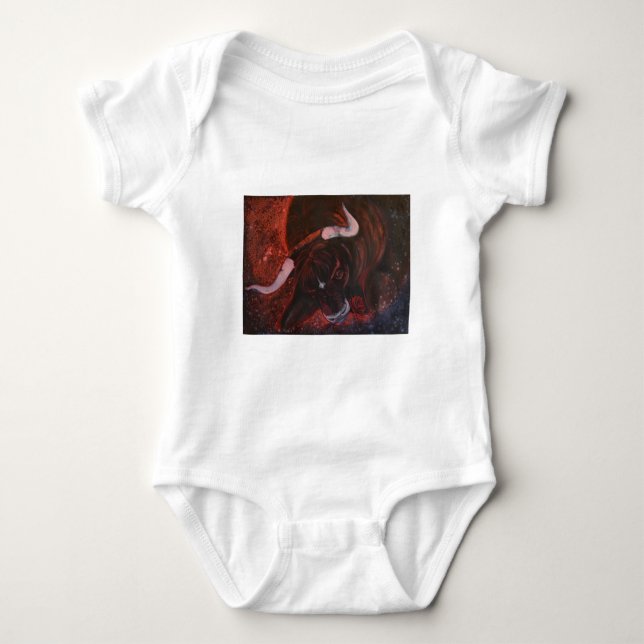 Ferdinand the bull baby bodysuit (Front)