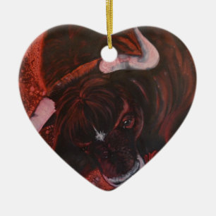 Ferdinand the bull ceramic tree decoration