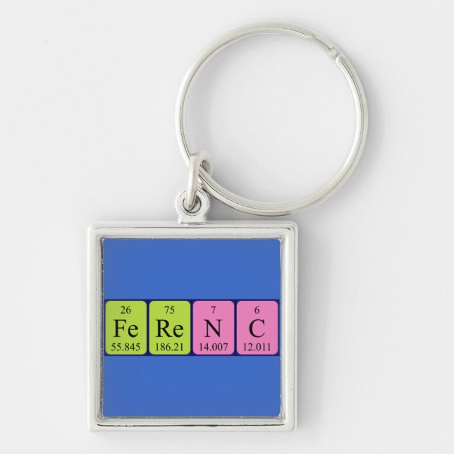 Ferenc periodic table name keyring (Front)