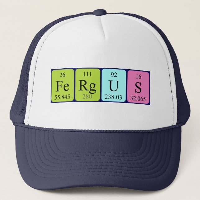 Fergus periodic table name hat (Front)