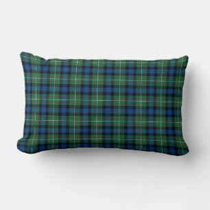 Ferguson Clan Bright Green and Blue Tartan Lumbar Cushion