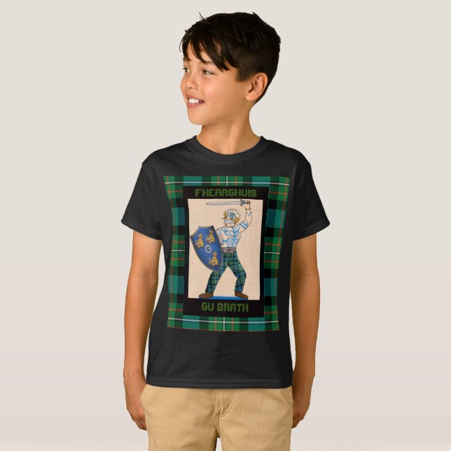 Ferguson Clan Celtic super hero kid's T-Shirt (Front Full)
