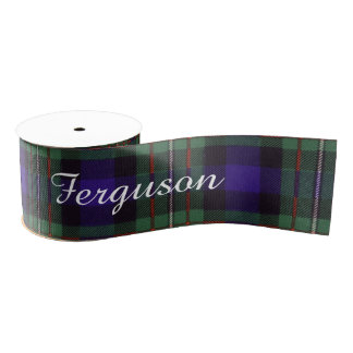 Ferguson clan Plaid Scottish tartan Grosgrain Ribbon