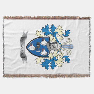 Ferguson Family Crest Coat of Arms Throw Blanket