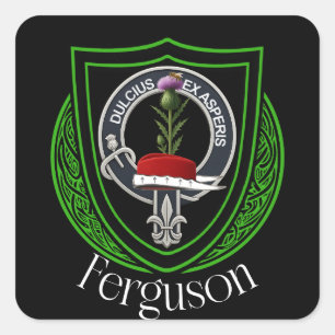 Ferguson Scottish Clan Crest  Square Sticker