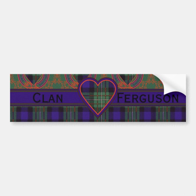 Ferguson Scottish Tartan Bumper Sticker (Front)