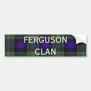 Ferguson Scottish Tartan Bumper Sticker