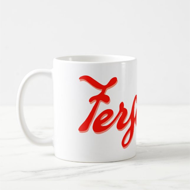 Ferguson Tractor Hiking Duck Coffee Mug (Left)
