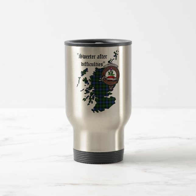 Fergusson Clan Badge Travel Mug (Center)