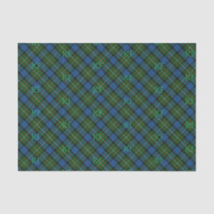 Fergusson Official Tartan with monogram / initials Tissue Paper