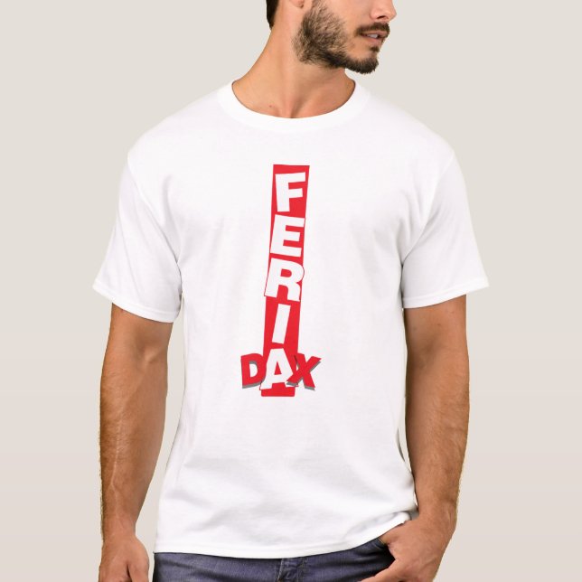 Feria Dax red & white band T-Shirt (Front)