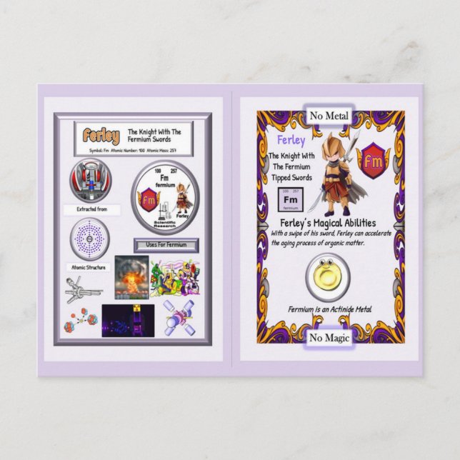 Ferley - Knight Fermium Swords Postcard (Front)