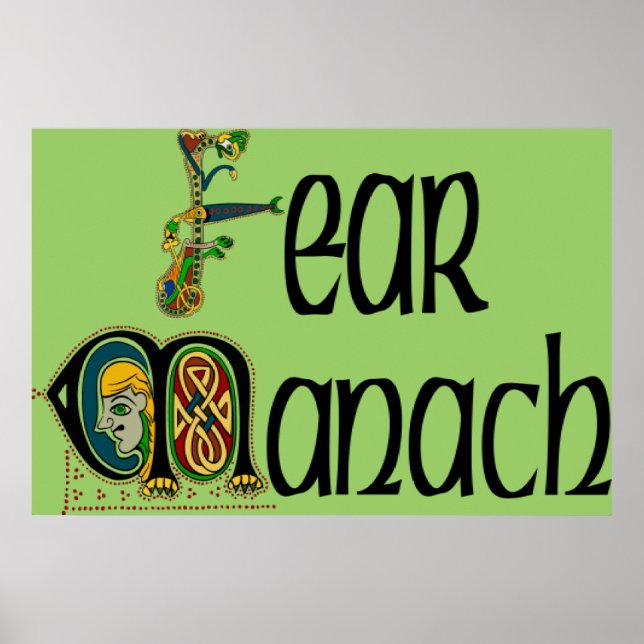 Fermanagh (Gaelic) Poster Print (Front)