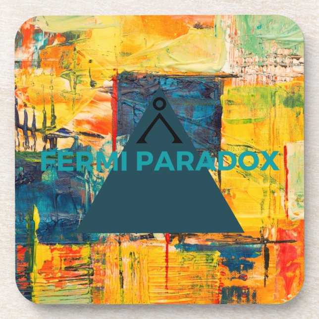 Fermi paradox symbol coaster (Front)