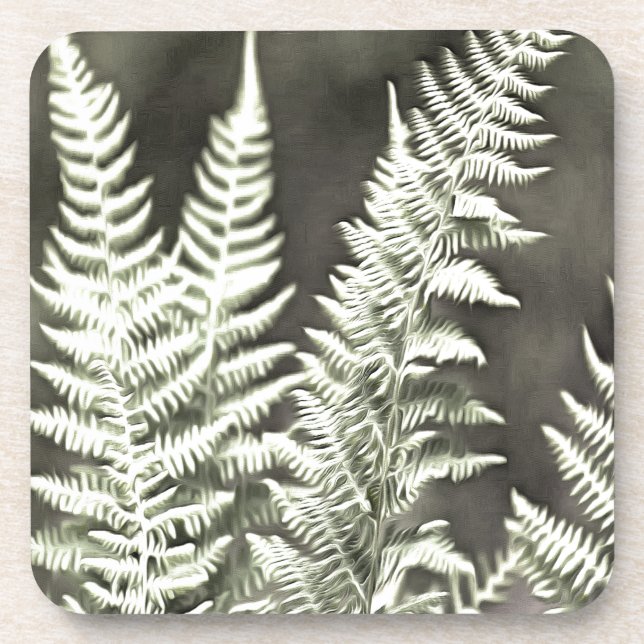 Fern Artistic Abstract Coaster (Front)