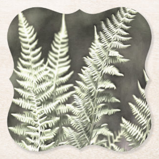 Fern Artistic Abstract Paper Coaster