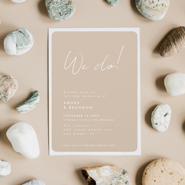 Fern & Beach | We Do Wedding Invitation (Creator Uploaded)