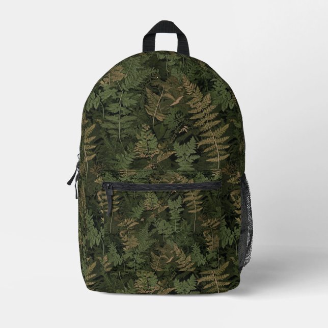 Fern Camouflage Suit Printed Backpack (Front)