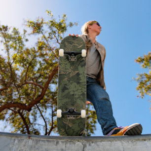 Fern Camouflage Suit Skateboard