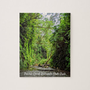Fern Canyon Green Walls in Redwoods National Park Jigsaw Puzzle
