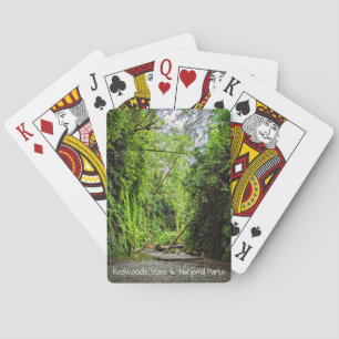 Fern Canyon Green Walls in Redwoods National Park Playing Cards