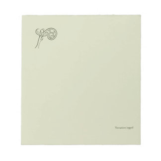 Fern Fiddlehead- Botanists Pause- Minimal Notepad