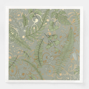 Fern Floral Pattern Napkin