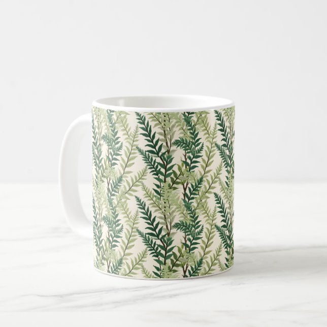 Fern Fronds Coffee Mug (Front Left)