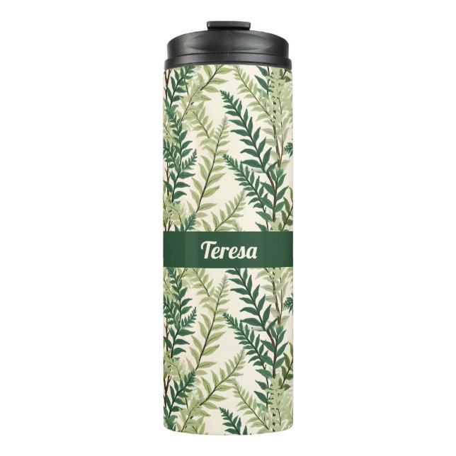 Fern Fronds Thermal Tumbler (Front)